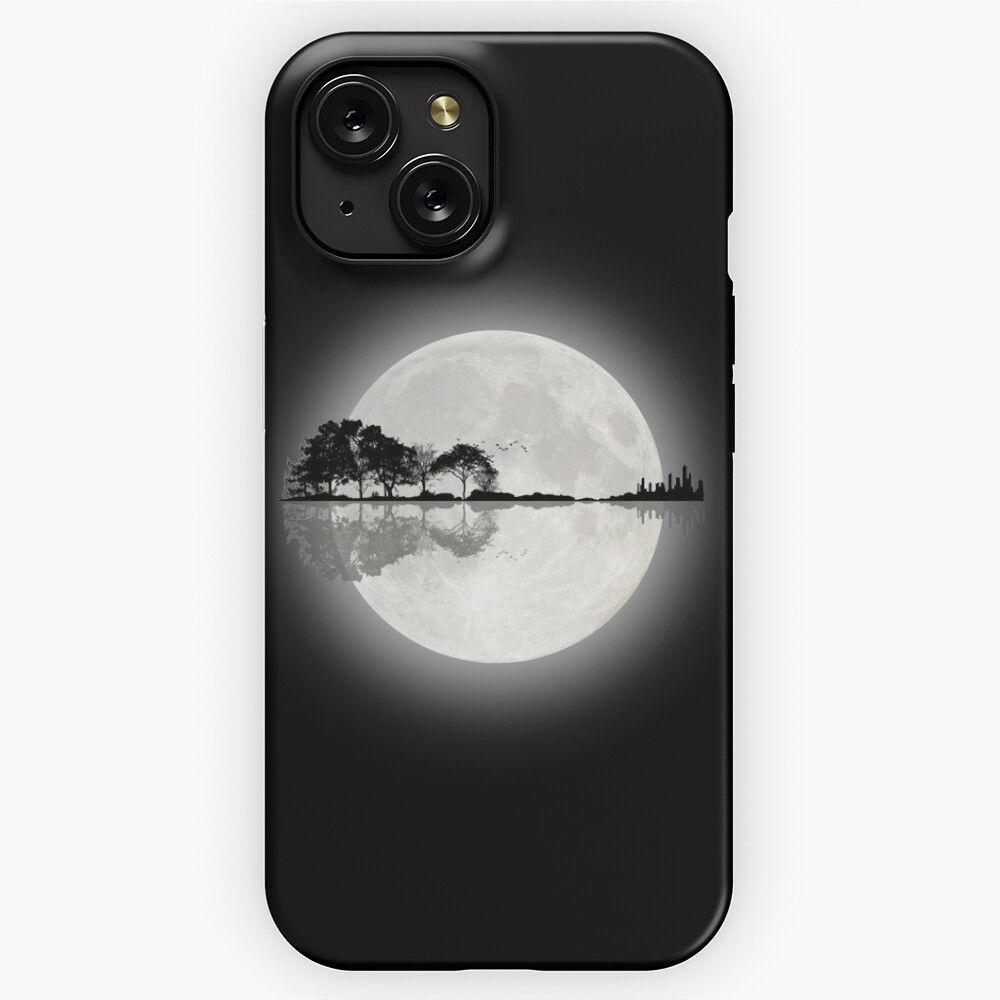 Moonlight Nature Guitar iPhone 15 Slim Phone Case Cover