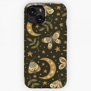Moons And Moths iPhone 15 Slim Phone Case Cover