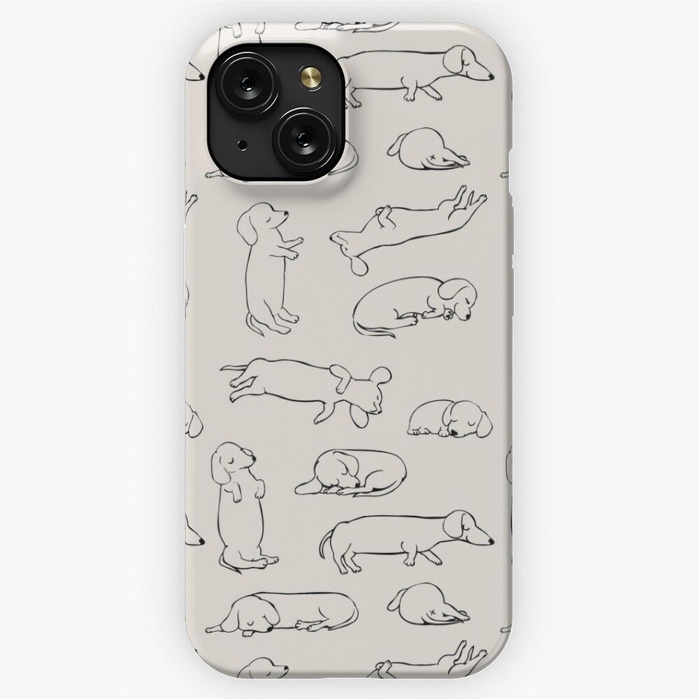 More Sleep Dachshund iPhone 15 Slim Phone Case Cover