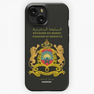 Moroccan Passport Kingdom Of Morocco iPhone 15 Slim Phone Case Cover