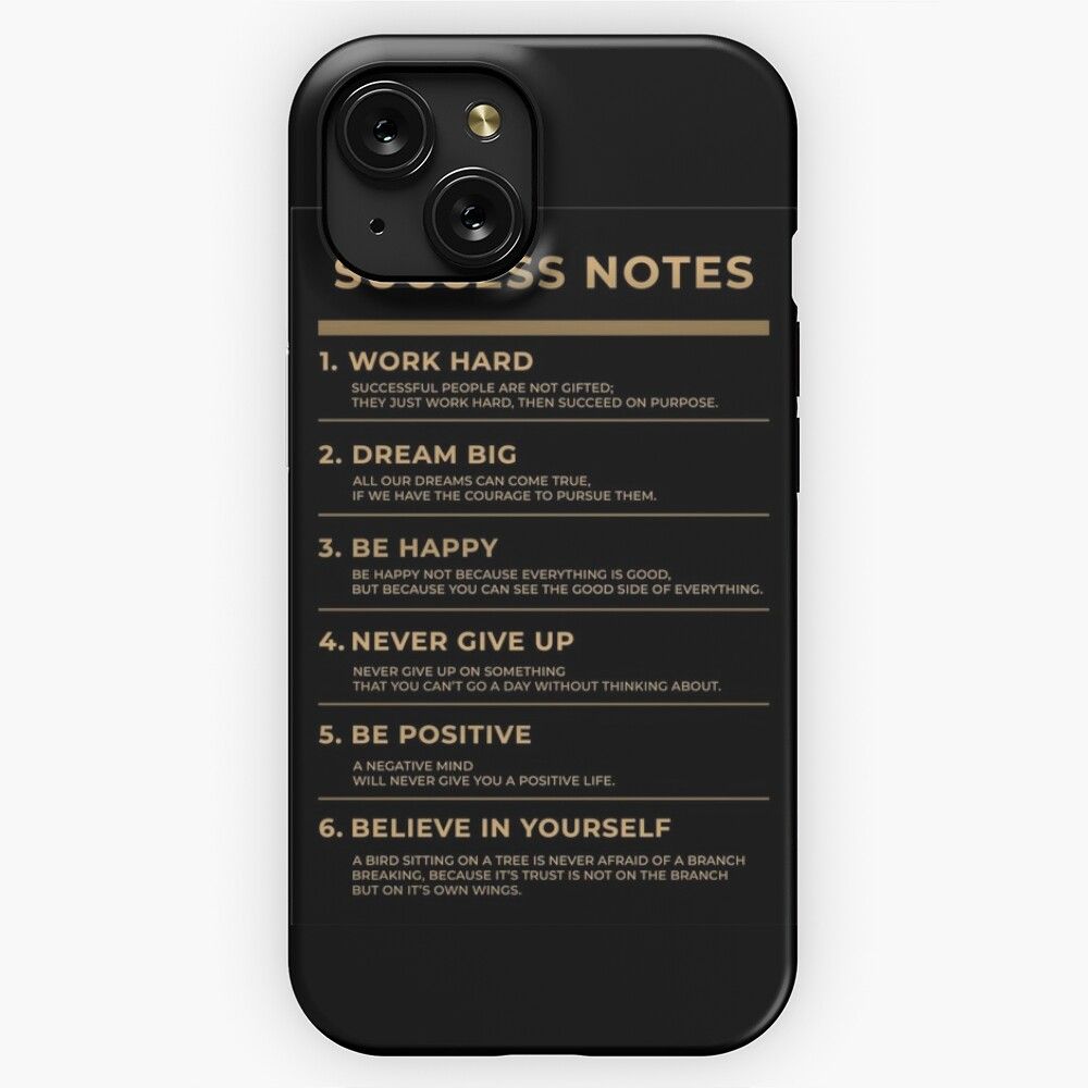 Motivational Succes Notes iPhone 15 Slim Phone Case Cover