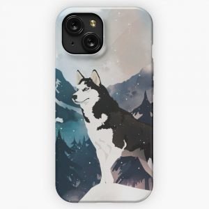 Mountain Husky iPhone 15 Slim Phone Case Cover