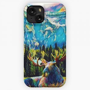 Mountain Moose iPhone 15 Slim Phone Case Cover