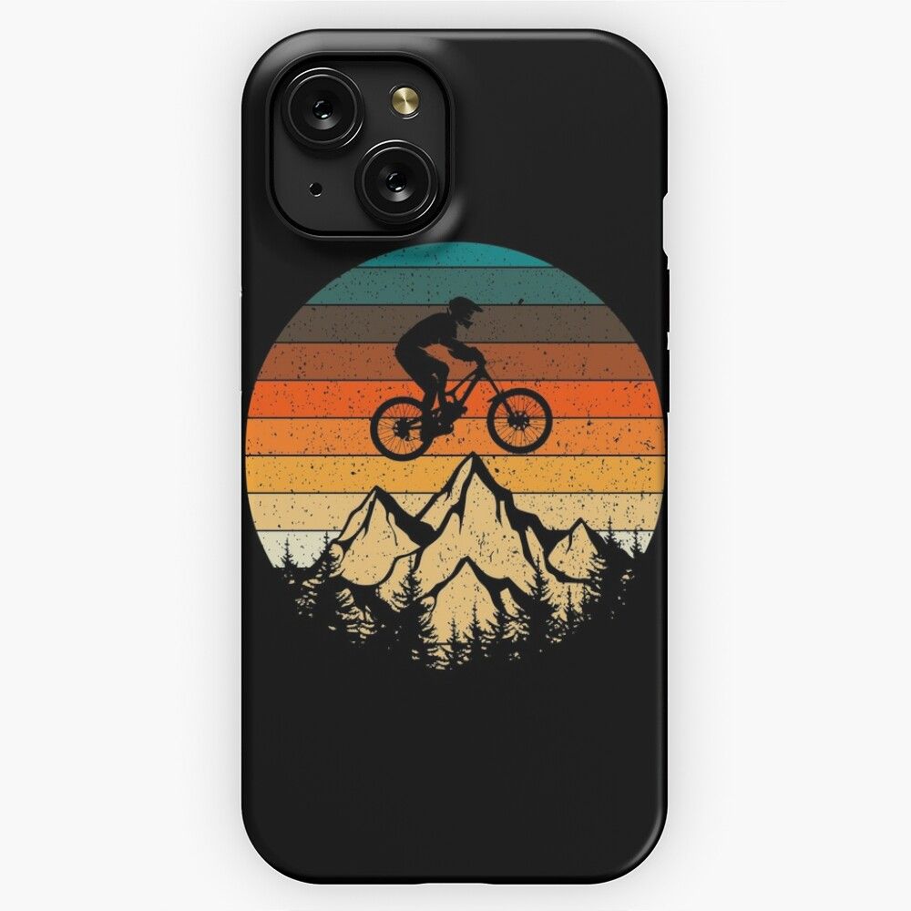 Mountainbike Downhill Retro Vintage Gift iPhone 15 Slim Phone Case Cover