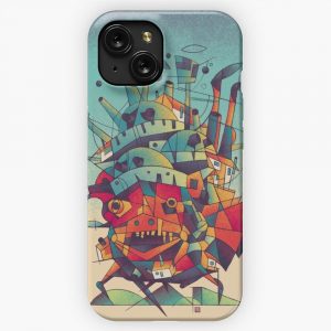 Moving Castle iPhone 15 Slim Phone Case Cover