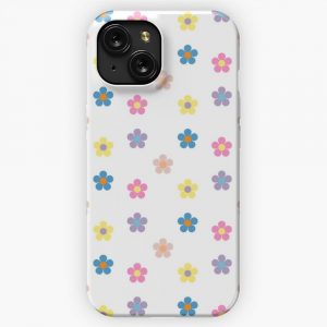 Multi Color Flowers iPhone 15 Slim Phone Case Cover