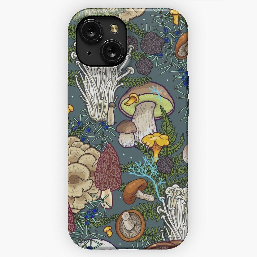 Mushroom Forest iPhone 15 Slim Phone Case Cover