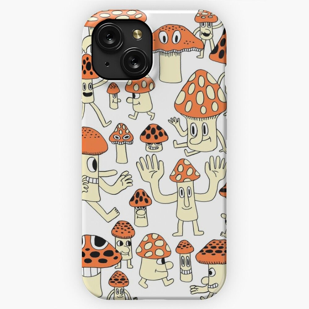 Mushrooms iPhone 15 Slim Phone Case Cover