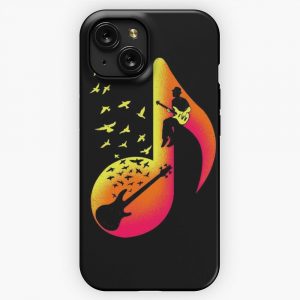 Music Bass Guitar Player iPhone 15 Slim Phone Case Cover