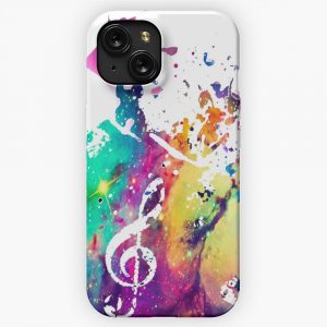 Music Galaxy Case iPhone 15 Slim Phone Case Cover