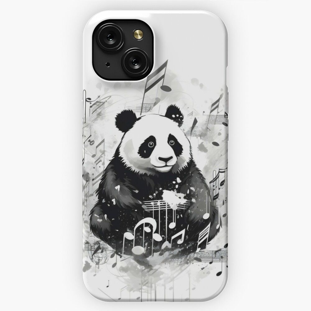 Music Panda 2 iPhone 15 Slim Phone Case Cover