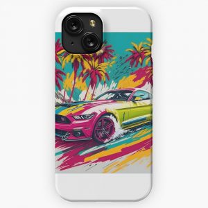 Mustang Car Summer Style iPhone 15 Slim Phone Case Cover