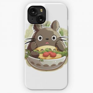 My Neighbor Toto In A Cute Ramen Bowl iPhone 15 Slim Phone Case Cover