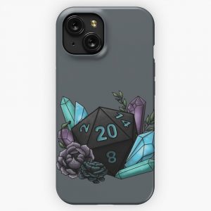 Mystic Class D20 Tabletop Gaming Dice iPhone 15 Slim Phone Case Cover