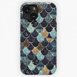 Mystic Mermaid Blue iPhone 15 Slim Phone Case Cover