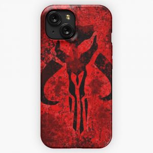Mythosaur Splatter Black iPhone 15 Slim Phone Case Cover