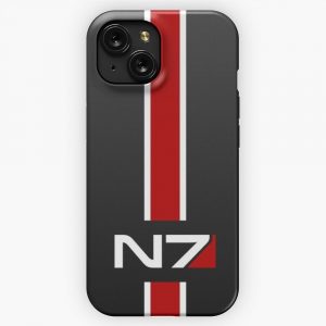 N7 Emblem Mass Effect 2 iPhone 15 Slim Phone Case Cover