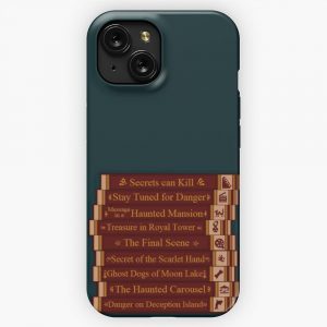 Nancy Drew Games Bookshelf iPhone 15 Slim Phone Case Cover