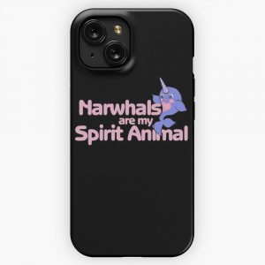 Narwhals Are My Spirit Animal iPhone 15 Slim Phone Case Cover