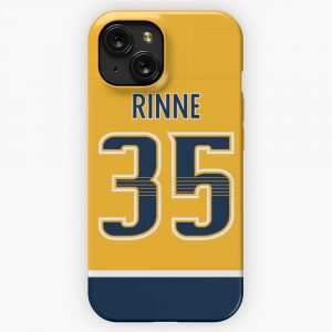 Nashville Predators Pekka Rinne Home Jersey Back iPhone 15 Slim Phone Case Cover