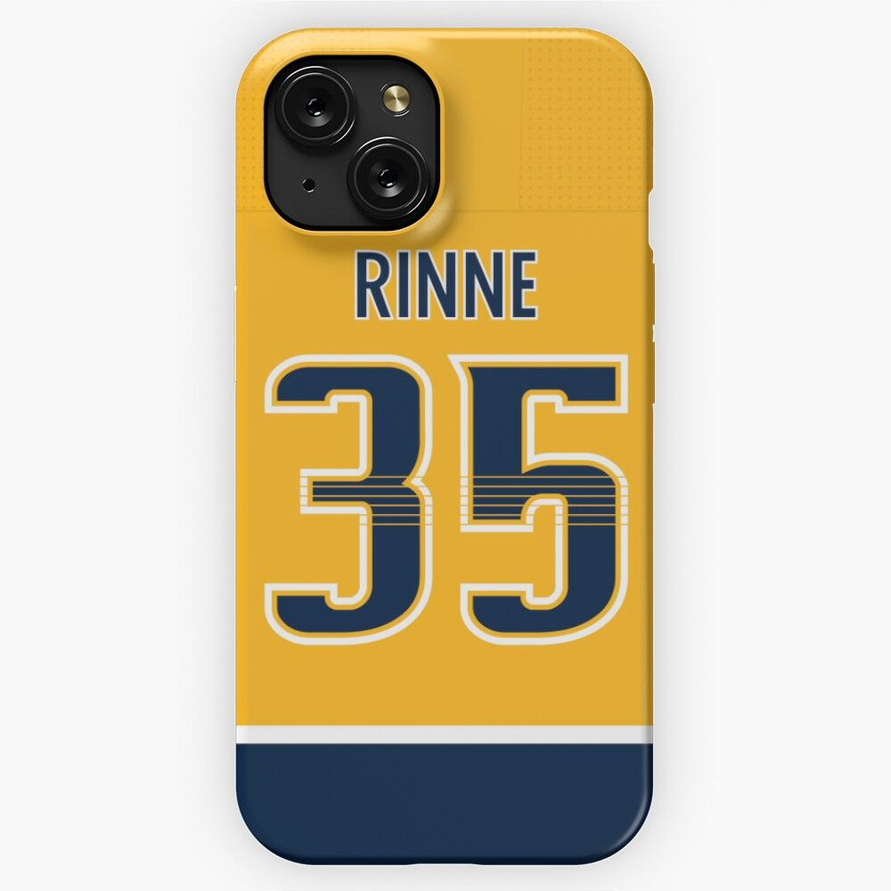 Nashville Predators Pekka Rinne Home Jersey Back iPhone 15 Slim Phone Case Cover