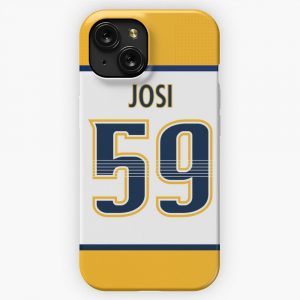 Nashville Predators Roman Josi Away Jersey Back iPhone 15 Slim Phone Case Cover