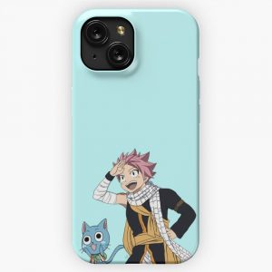 Natsu Happy iPhone 15 Slim Phone Case Cover