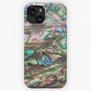 Natural Abalone Paua Shell iPhone 15 Slim Phone Case Cover