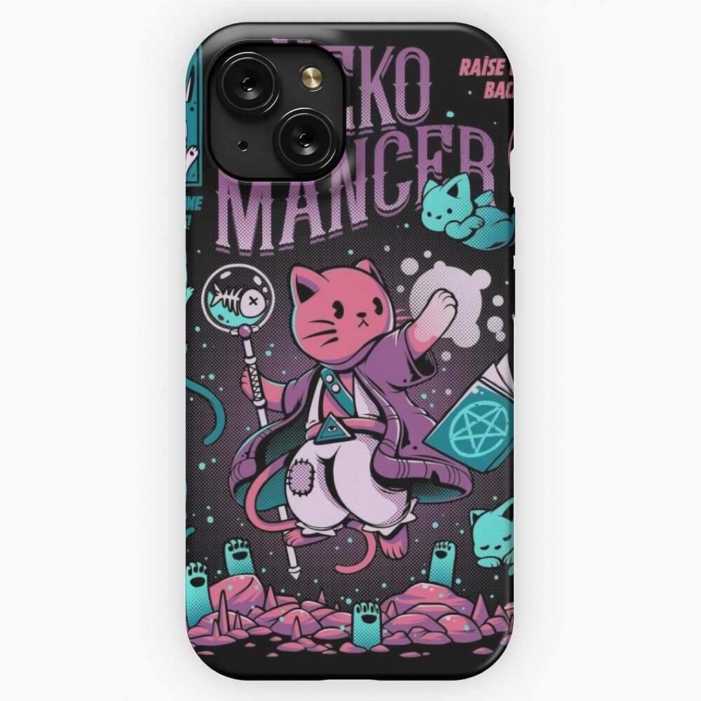 Nekomancer iPhone 15 Slim Phone Case Cover
