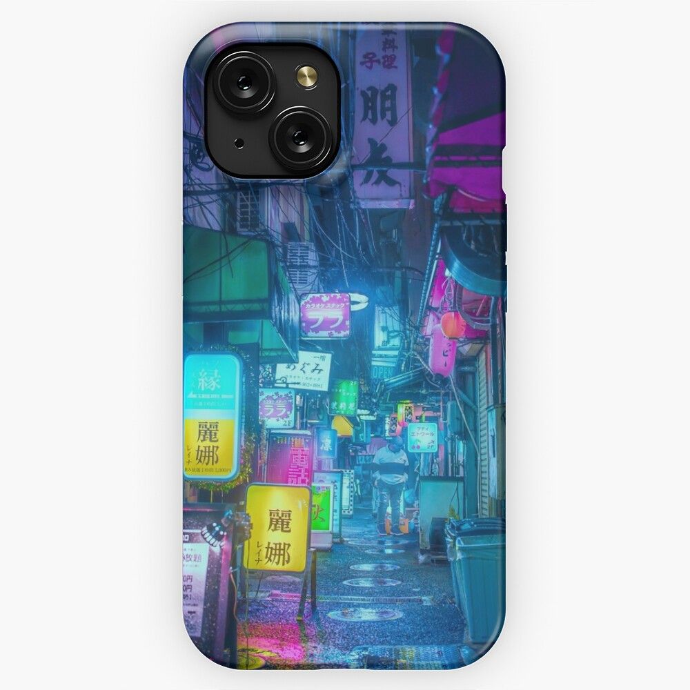 Neo Tokyo Neon Sign Overload iPhone 15 Slim Phone Case Cover
