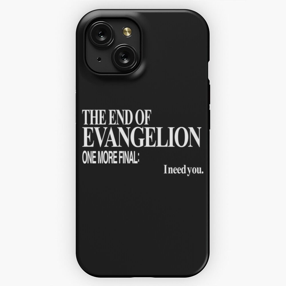 Neon Genesis Evangelion I Need You iPhone 15 Slim Phone Case Cover
