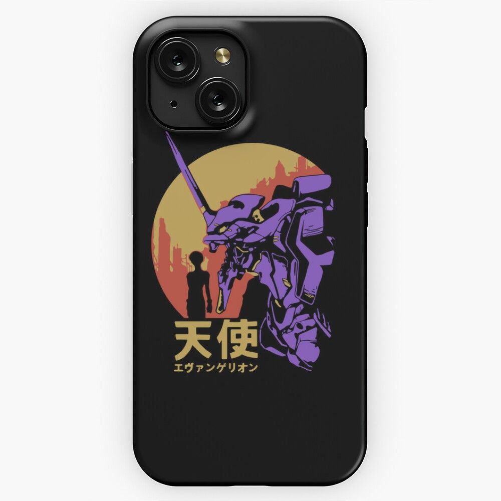 Neon Genesis Evangelion Retro Vintage iPhone 15 Slim Phone Case Cover