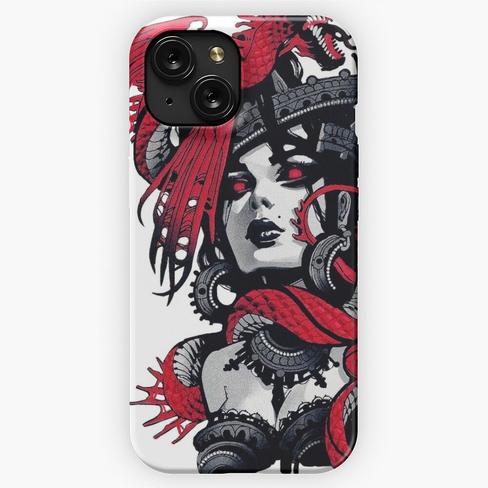 Neon Goth Vaporwave Cyberpunk Urban Style iPhone 15 Slim Phone Case Cover