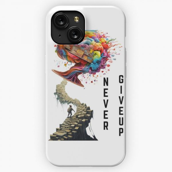 Never Give Up Ecy9 0 iPhone 15 Slim Phone Case Cover